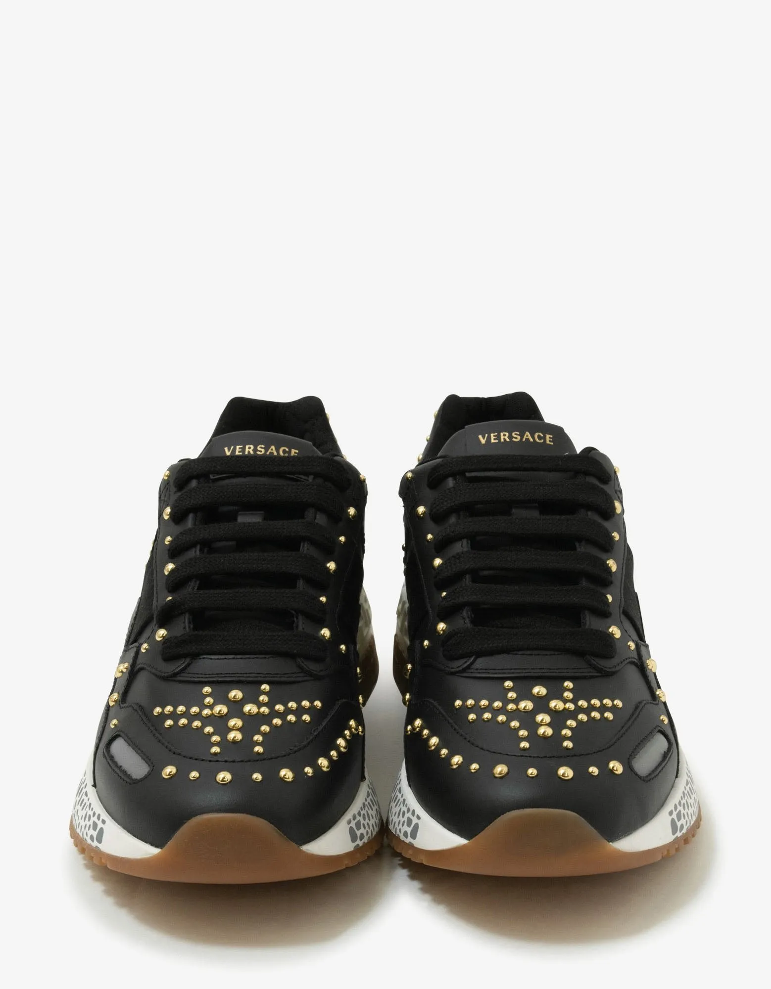 Achilles Black Studded Trainers -