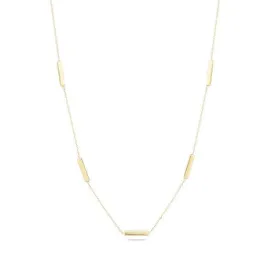 Adina - Bar Chain Necklace in Yellow