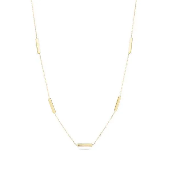 Adina - Bar Chain Necklace in Yellow