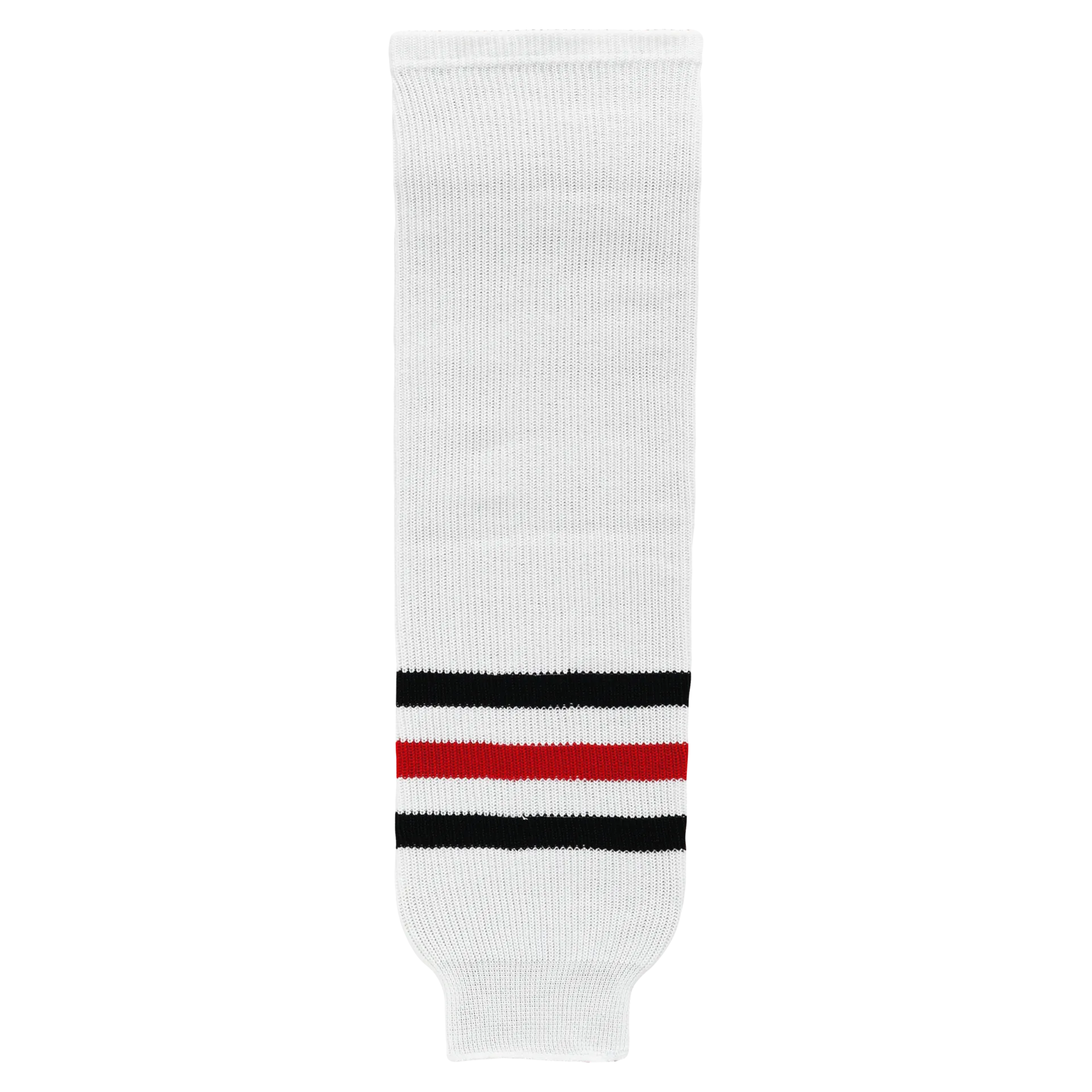 Athletic Knit (AK) HS630-305 Chicago Blackhawks White Knit Ice Hockey Socks