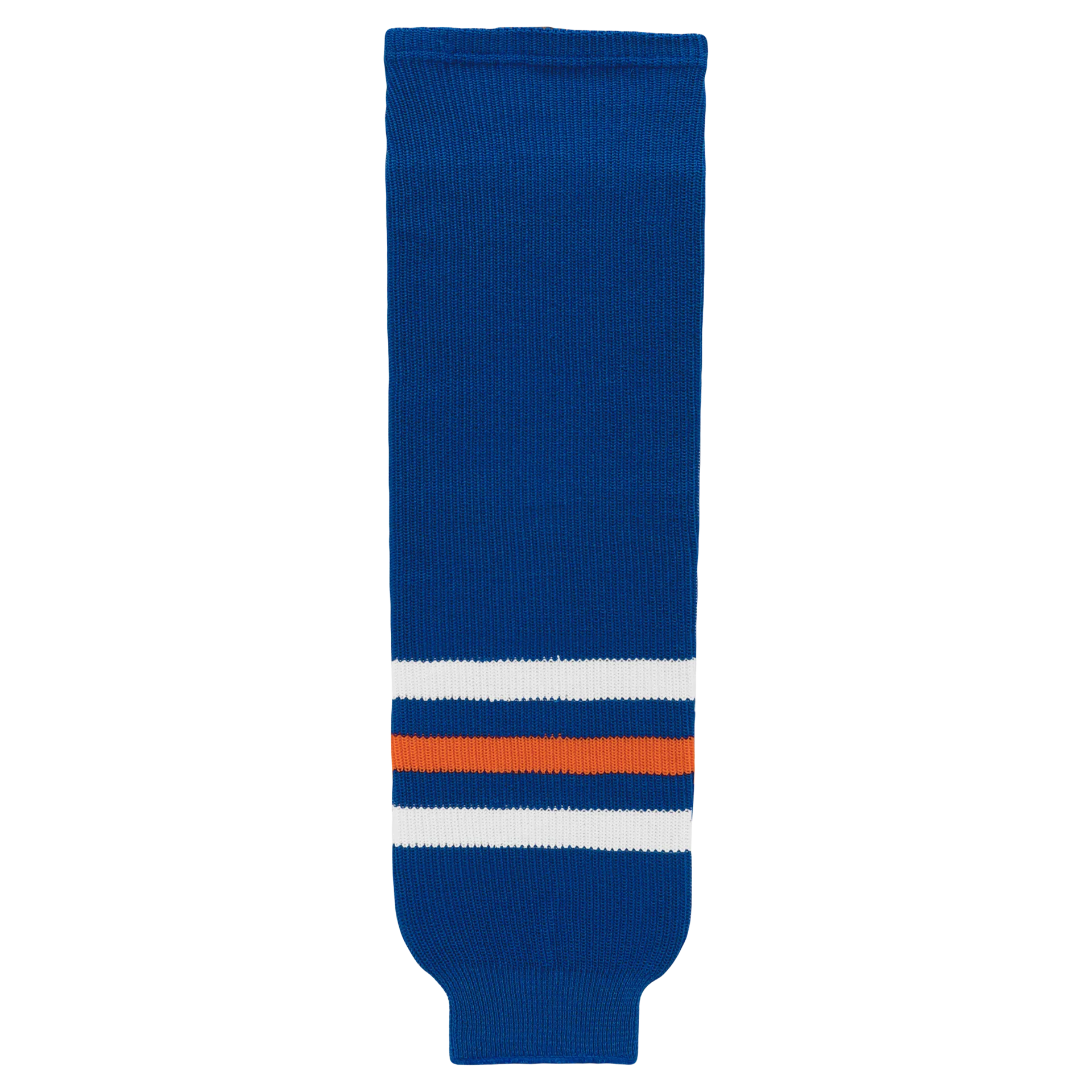 Athletic Knit (AK) HS630-320 Edmonton Oilers Royal Blue Knit Ice Hockey Socks