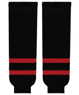 Athletic Knit (AK) HS630-336 Ottawa Senators Black Knit Ice Hockey Socks