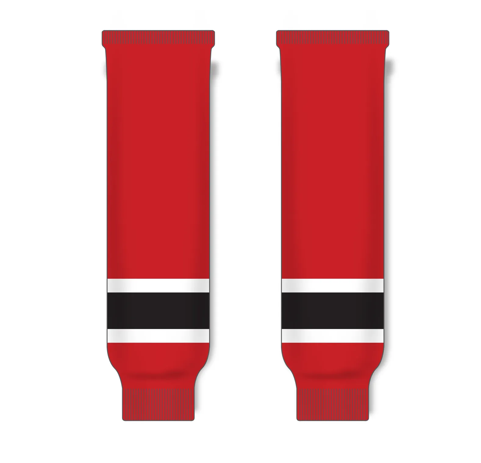 Athletic Knit (AK) HS630-366 New Jersey Devils Red Knit Ice Hockey Socks