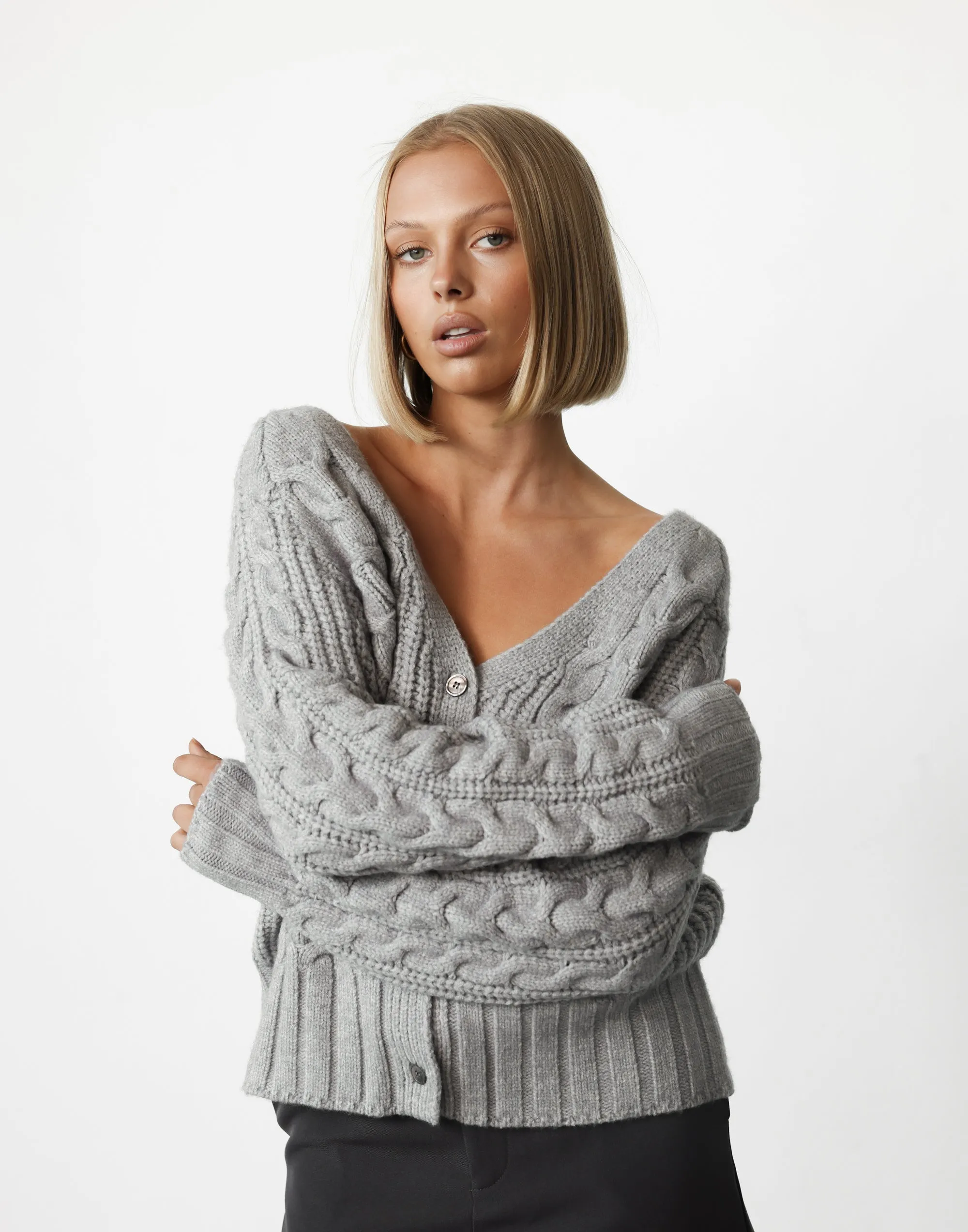 Bailey Cardigan (Grey)