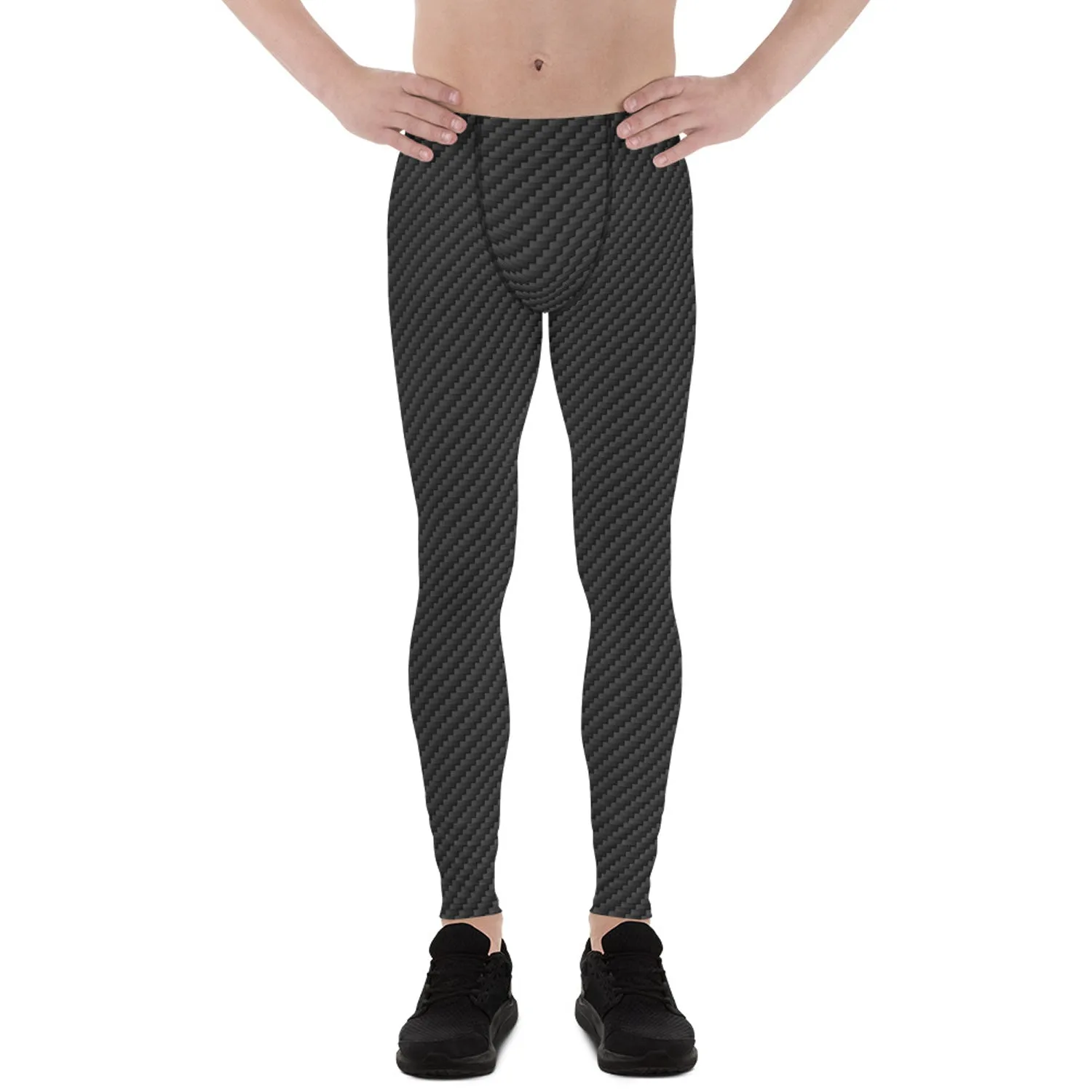 Black Carbon Fiber Leggings