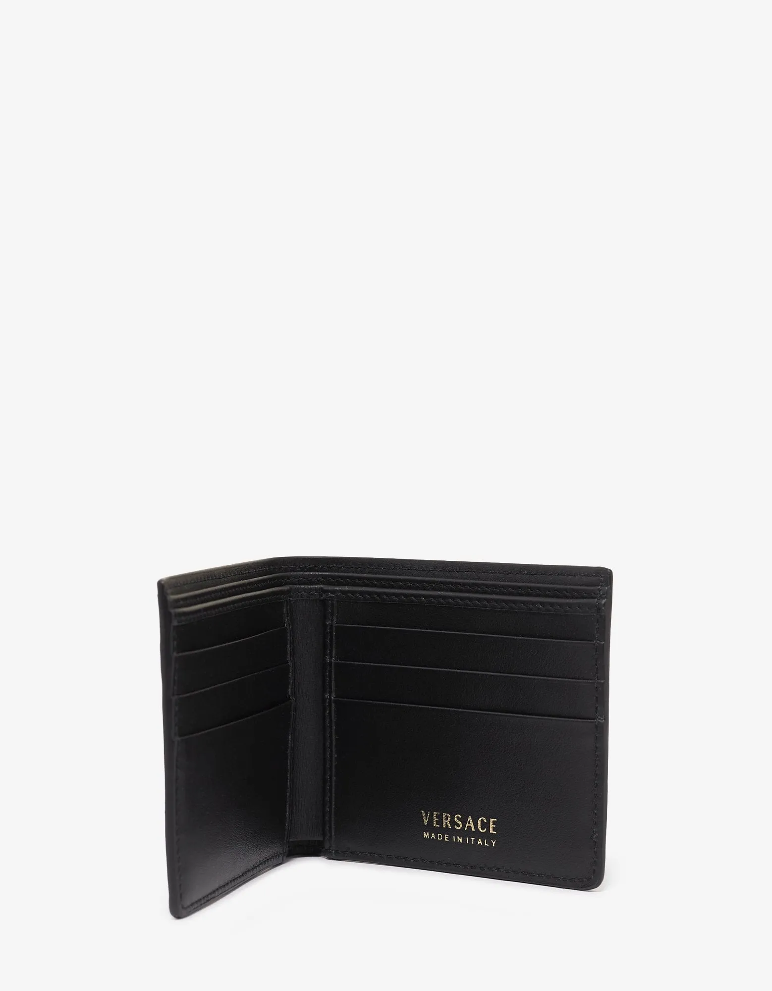 Black Vintage Logo Billfold Wallet