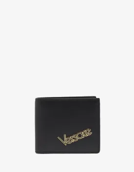 Black Vintage Logo Billfold Wallet