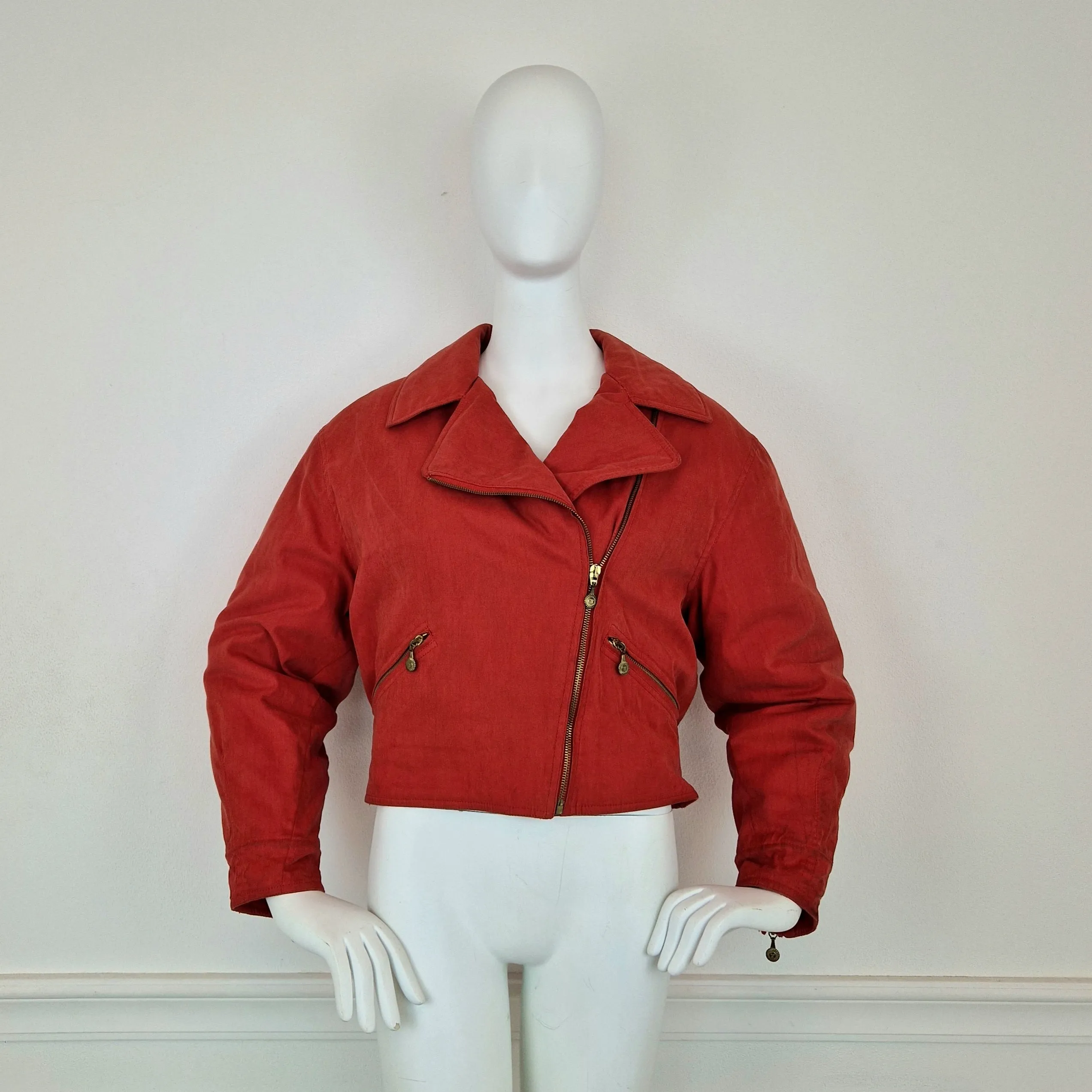 Bomber Versace Sport cotone rosso