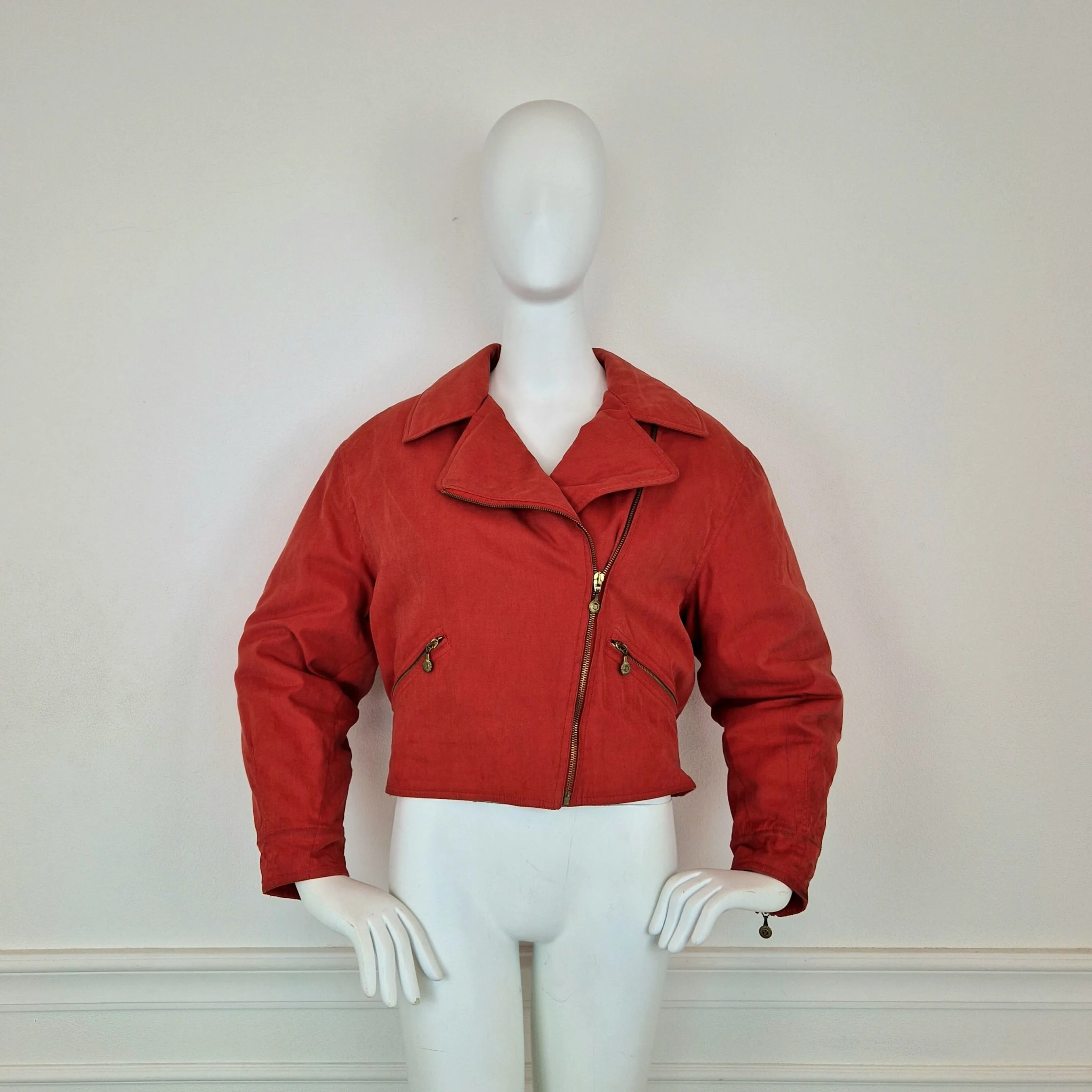 Bomber Versace Sport cotone rosso