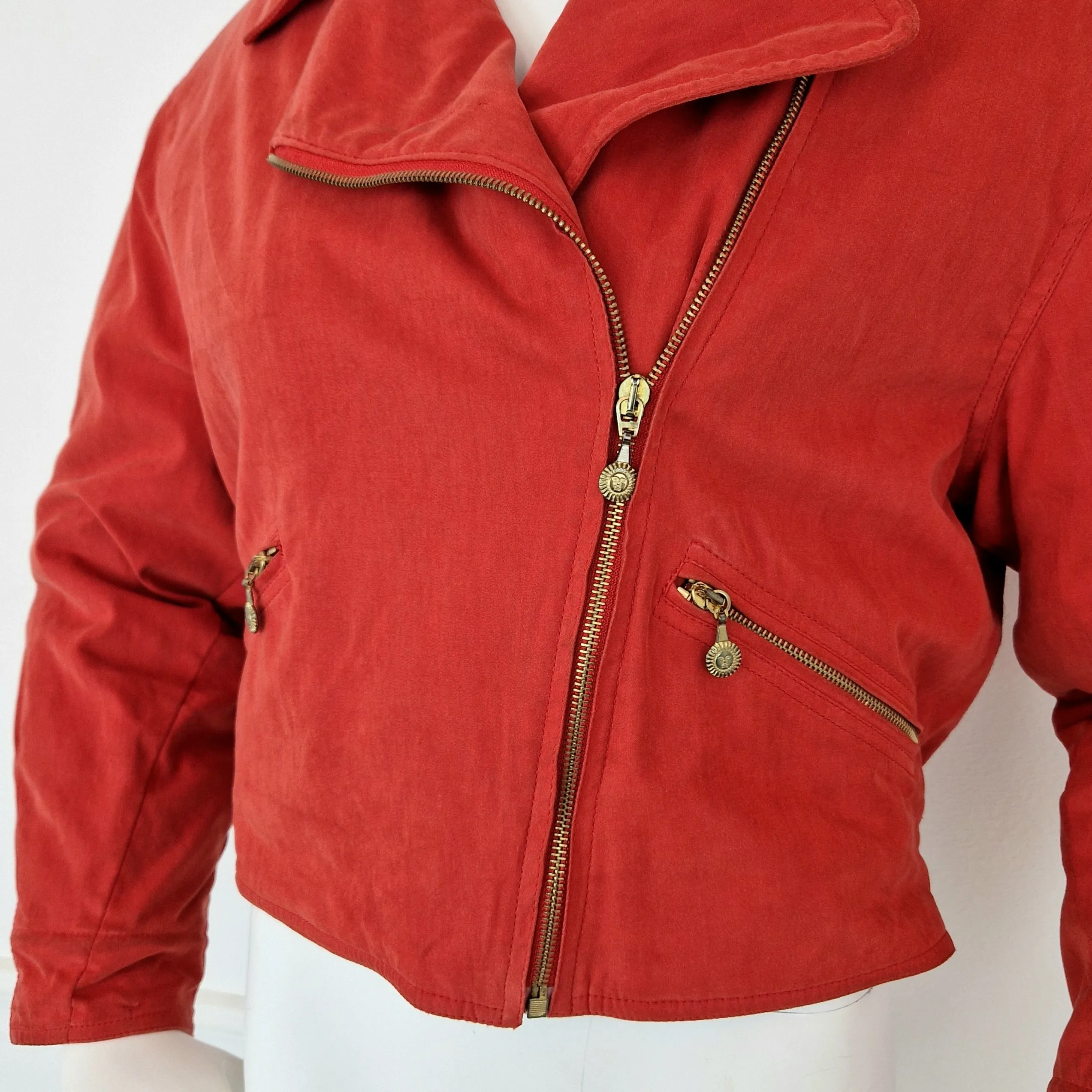 Bomber Versace Sport cotone rosso