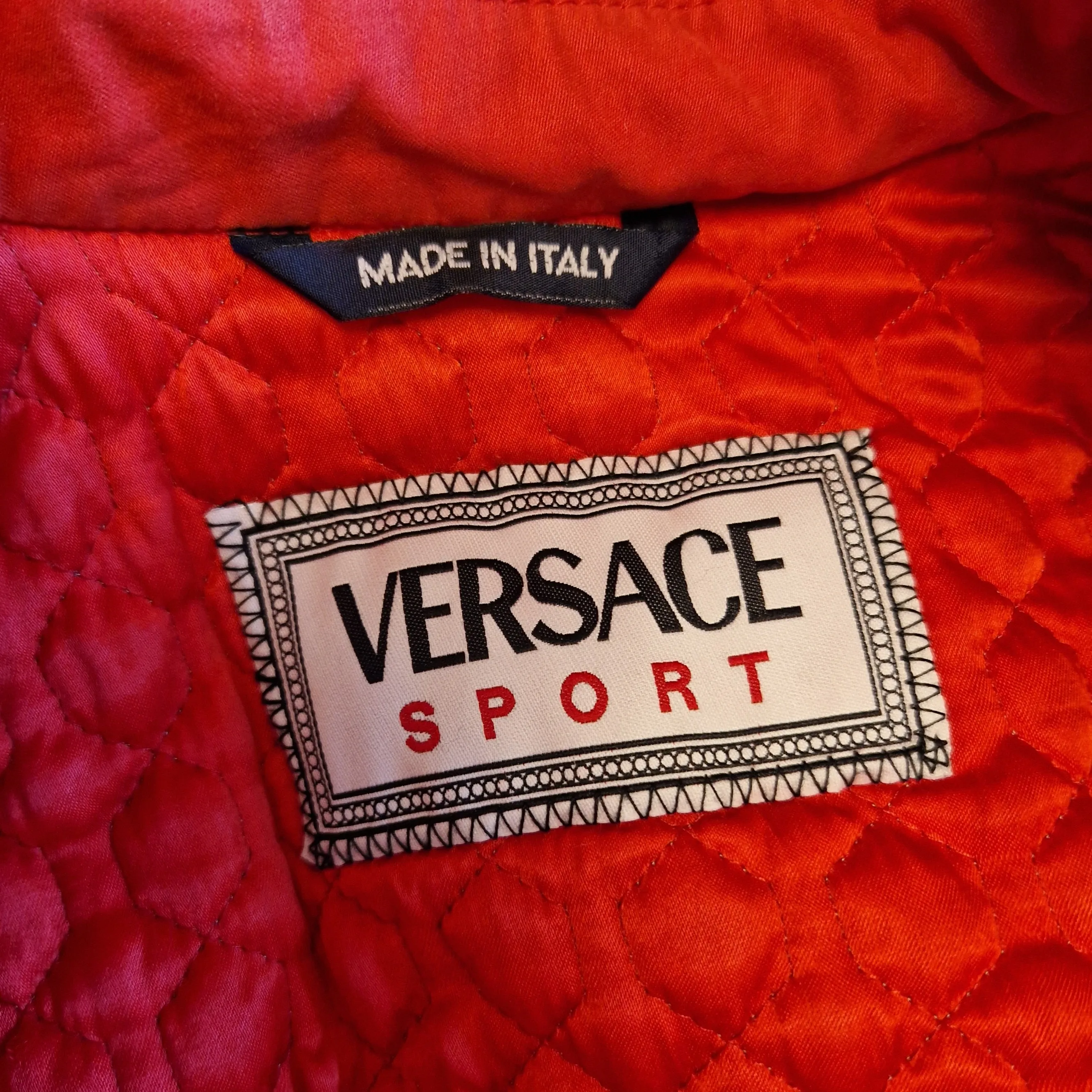 Bomber Versace Sport cotone rosso