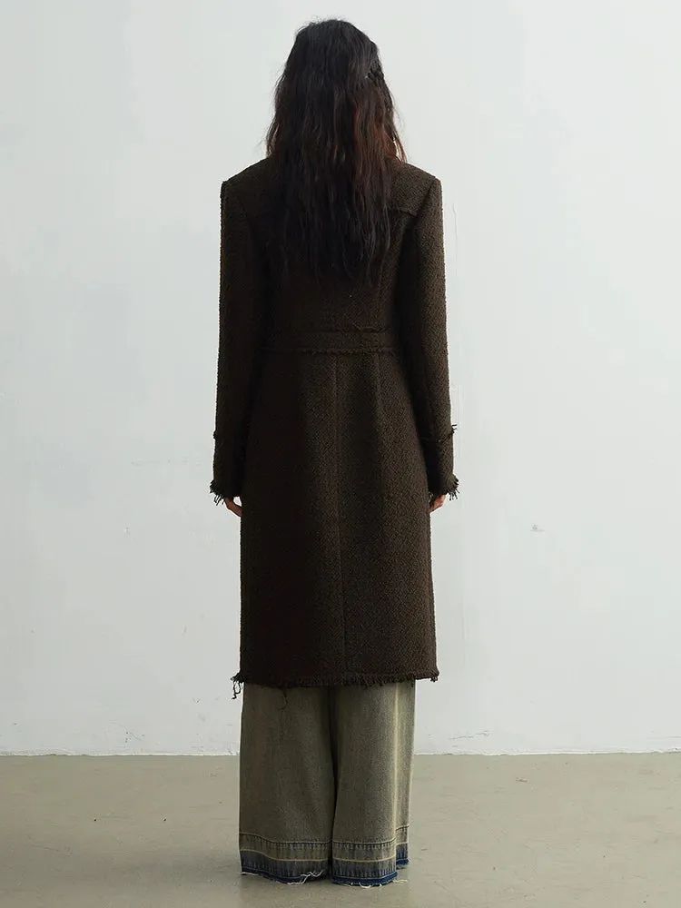 Cartrossi Frayed Pocket Coat