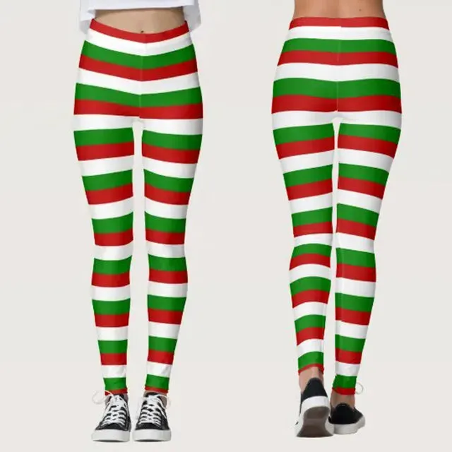 Christmas Leggings Seamless Push Up | Ugly Santa Snowman Print | High Waist Party Pants | Women's Xmas Pantalone