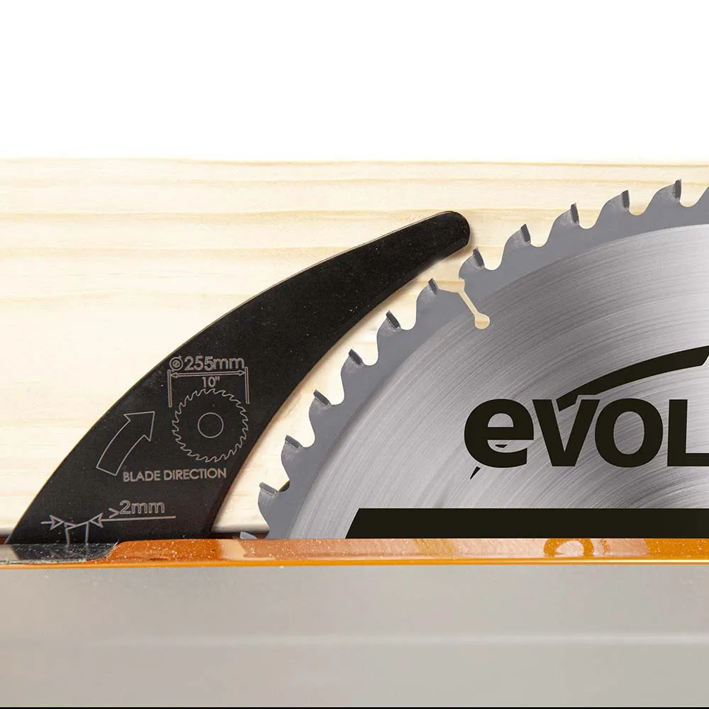 Cross-Cut-Sled Compatible Trench-Cut Riving Knife For Evolution R255TBL/  Table Saws