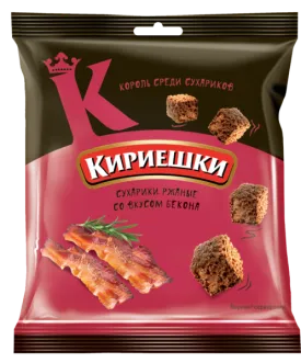 Croutons "Kirieshki" with bacon flavor, 100g