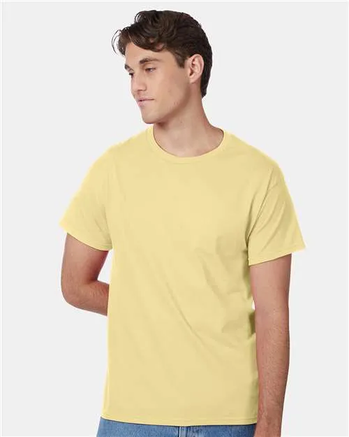 Custom Embroidered - Hanes - Authentic T-Shirt - Daffodil Yellow - 5250