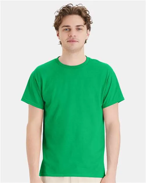 Custom Embroidered - Hanes - Ecosmart™ T-Shirt - Kelly Green - 5170