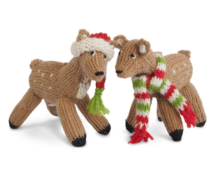 Fawn Ornament - Set Of 2