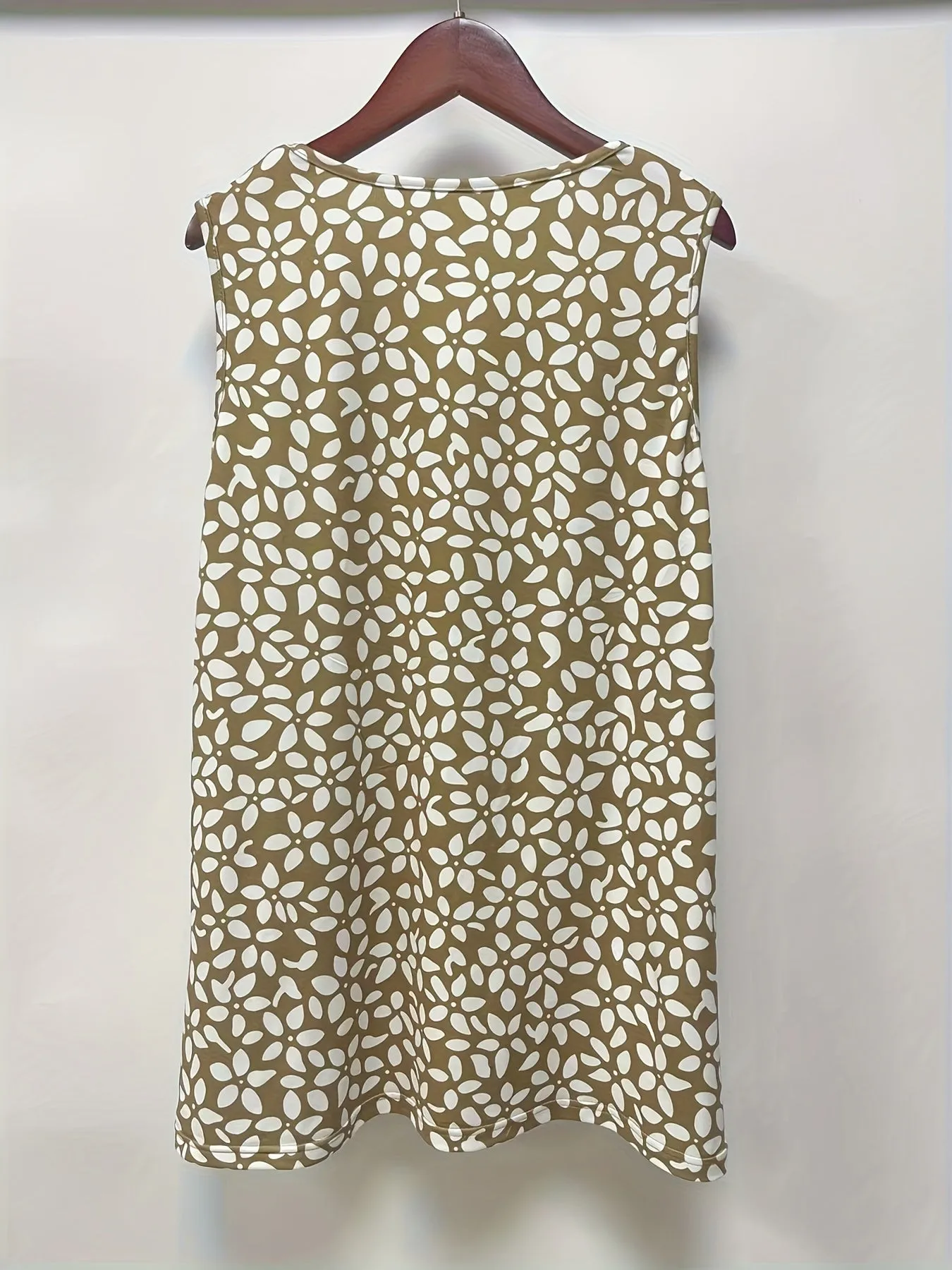 Floral Print Sleeveless Tank Top for Plus Size Women