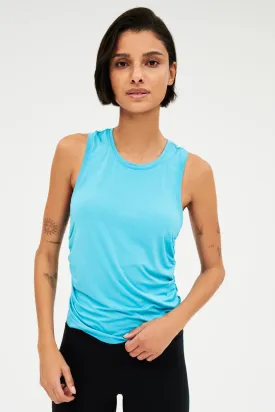 Frida Jersey Tank, Aqua