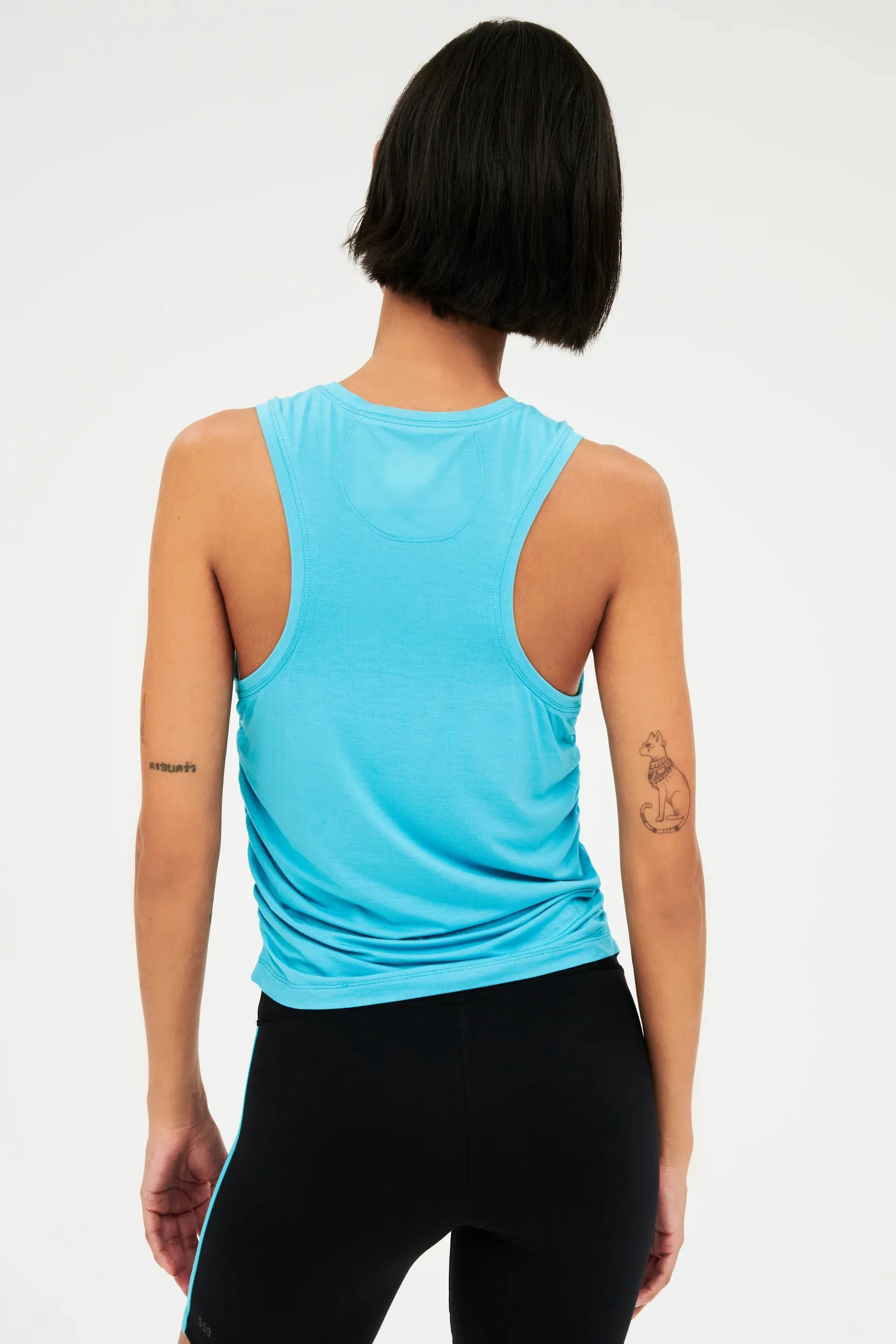 Frida Jersey Tank, Aqua