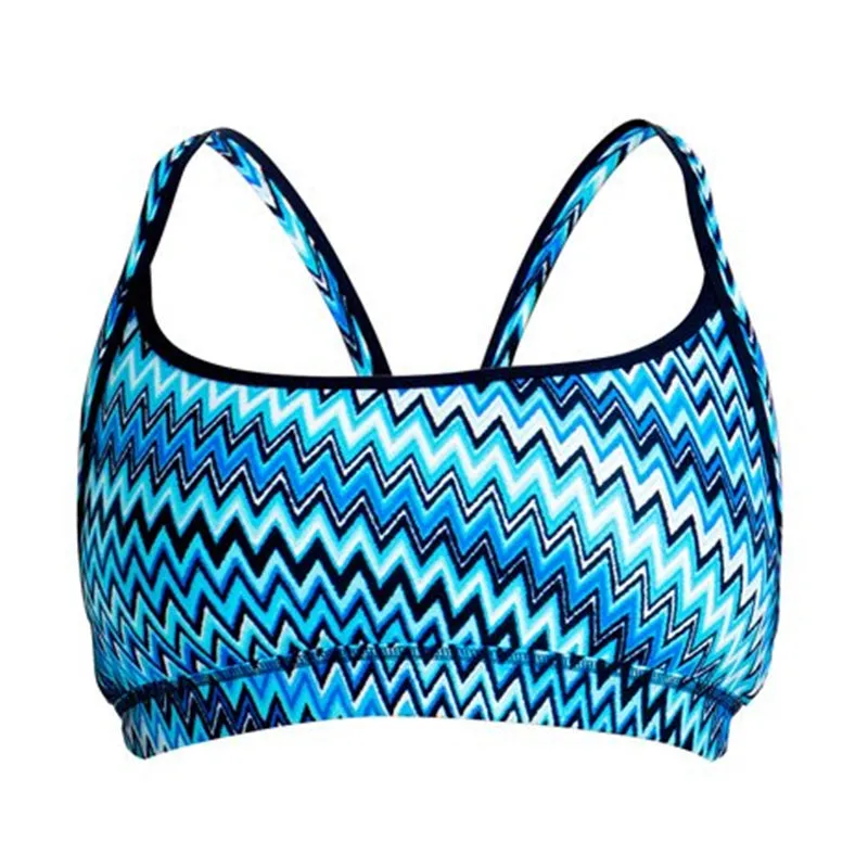 Funkita - Static Blur - Ladies Bikini Sports Top