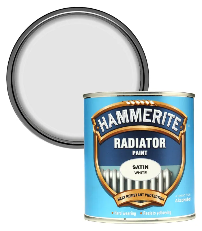 Hammerite Radiator Enamel Metal Paint - White