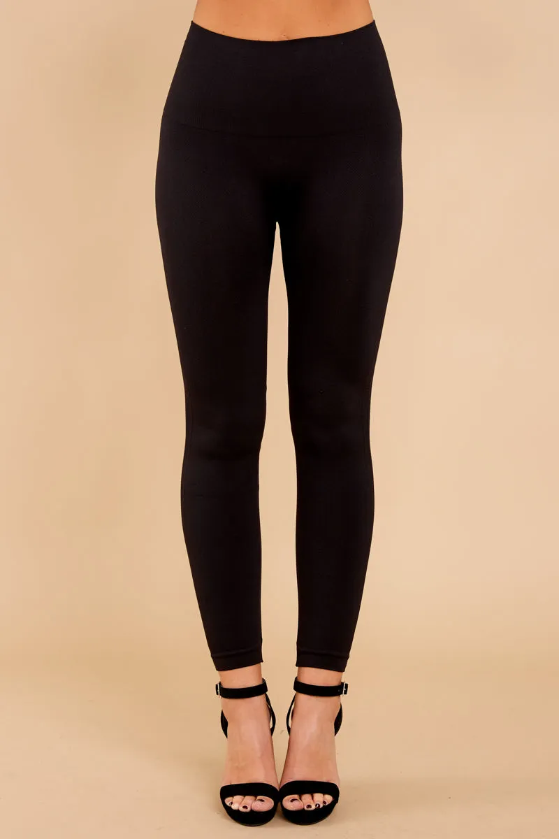 Look At Me Now Black Seamless Leggings