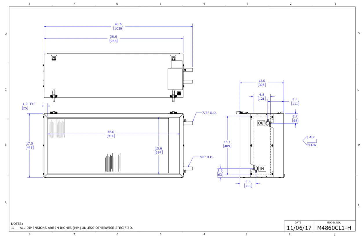 M4860CL1-H - Hydronic Unico Module, Heating (with Hot Water Coil)