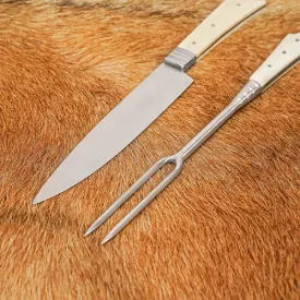 Medieval Fork and Knife set with Bone Handle