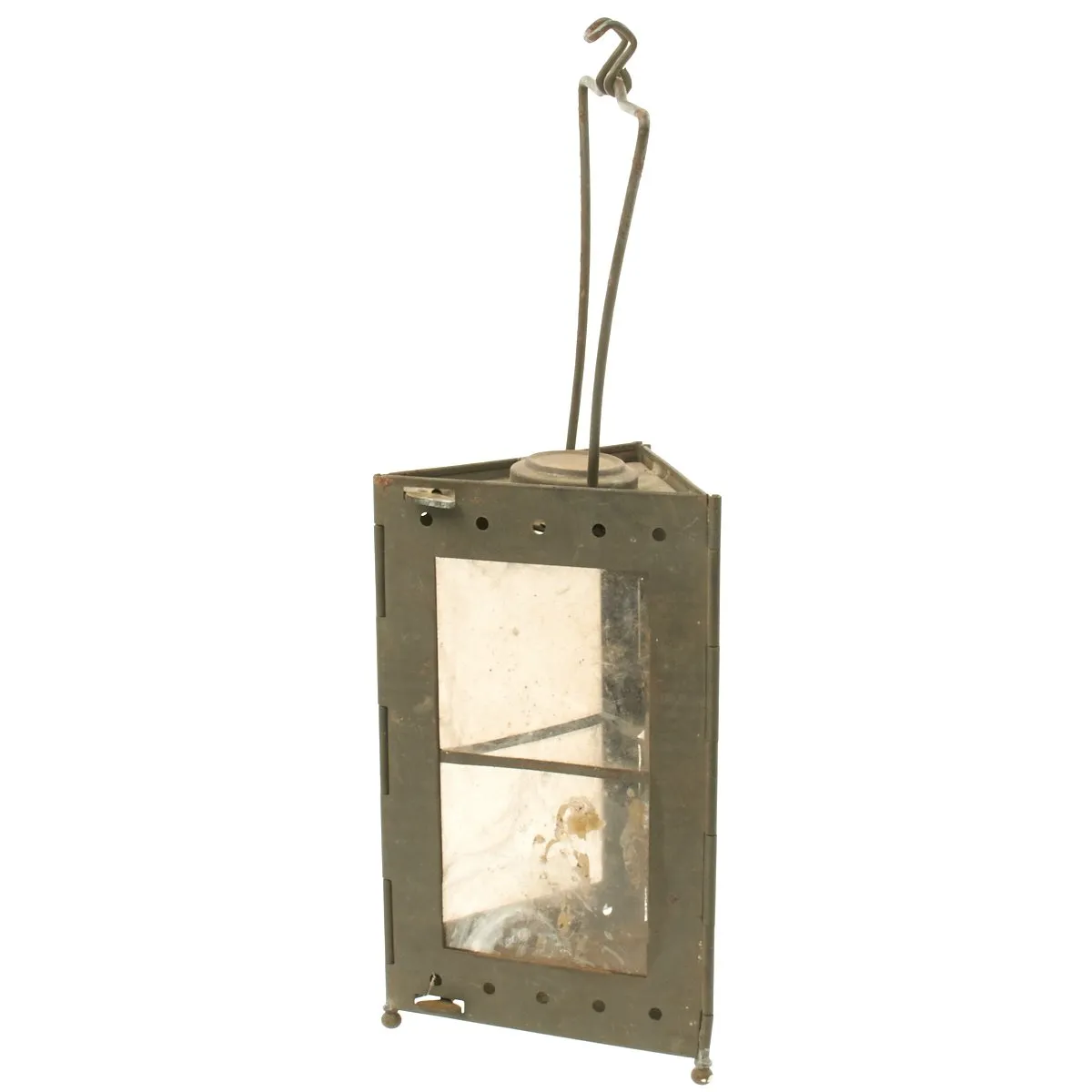 Original French WWI Collapsible Folding Trench Candle Lantern