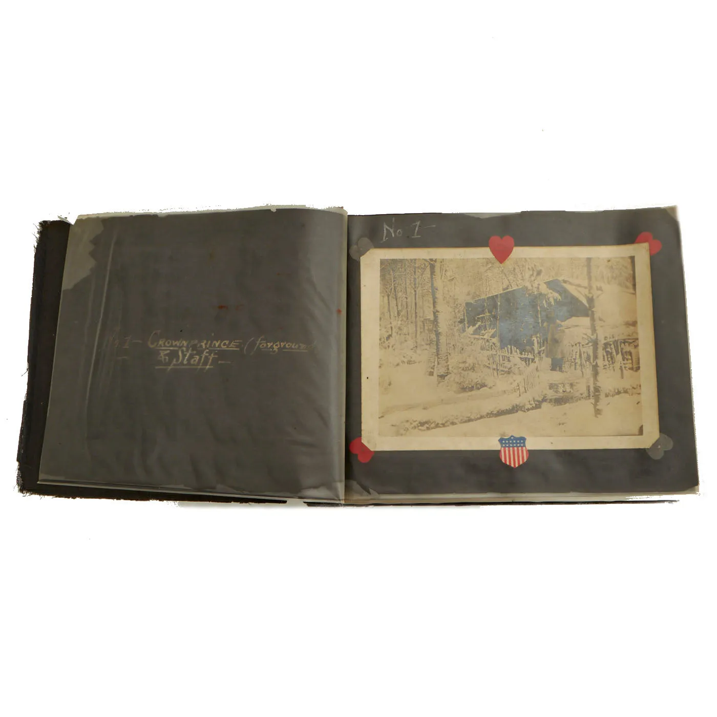 Original German WWI Photo Album Captured By US Army 4th Engineer Battalion During The Meuse-Argonne Offensive