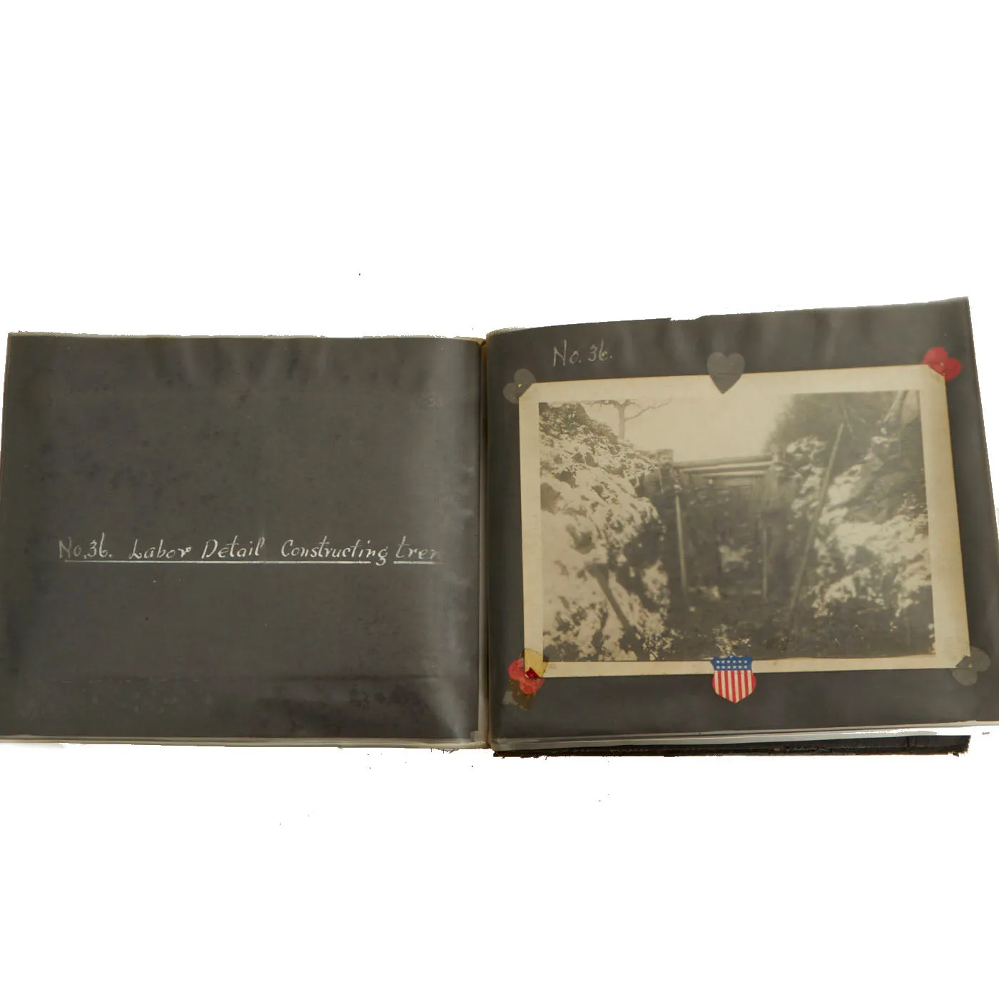 Original German WWI Photo Album Captured By US Army 4th Engineer Battalion During The Meuse-Argonne Offensive