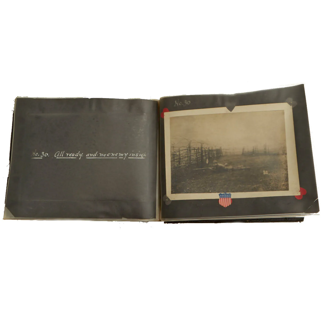 Original German WWI Photo Album Captured By US Army 4th Engineer Battalion During The Meuse-Argonne Offensive