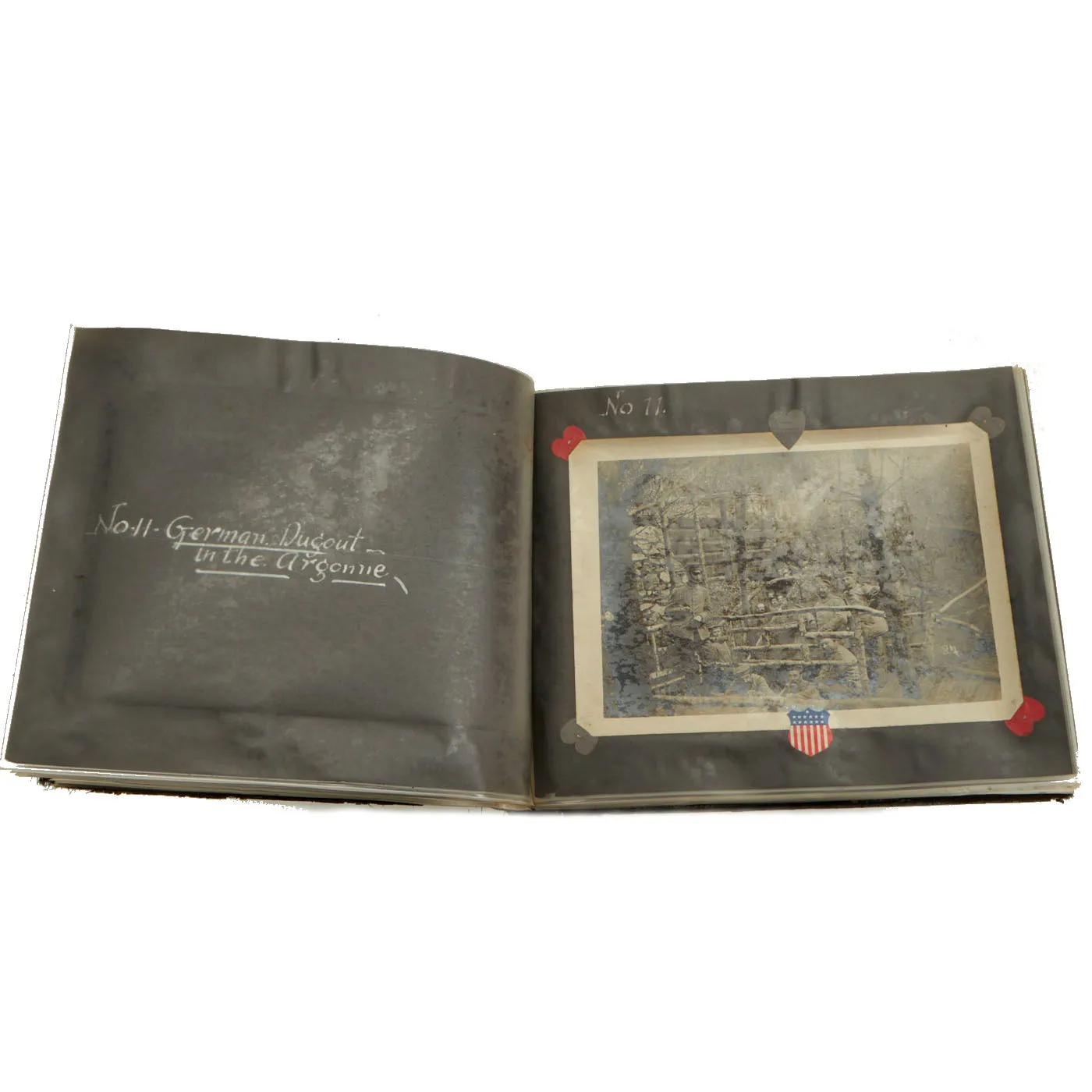 Original German WWI Photo Album Captured By US Army 4th Engineer Battalion During The Meuse-Argonne Offensive