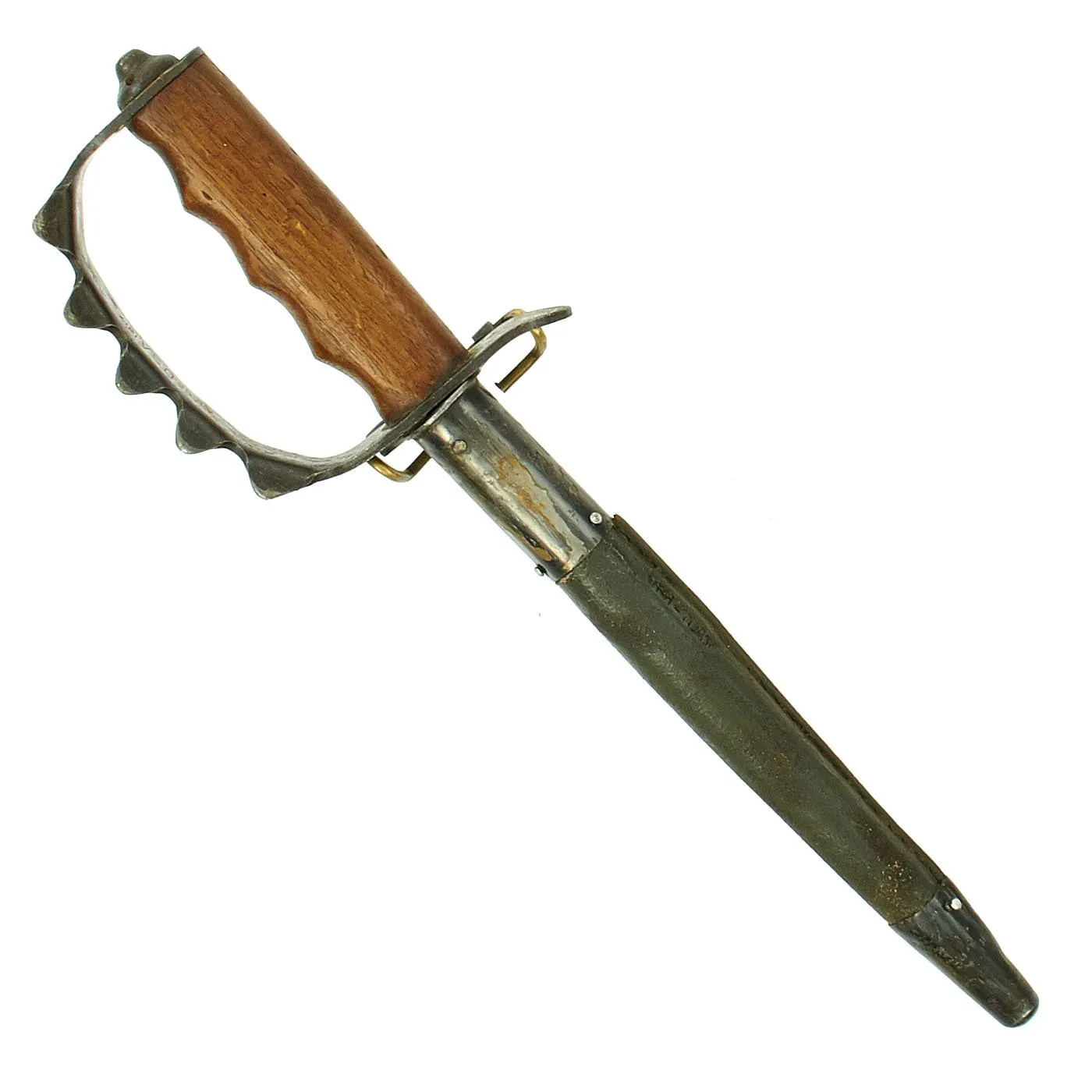 Original U.S. WWI M1917 Trench Knife by American Cutlery Co with 1918 dated Jewell Scabbard