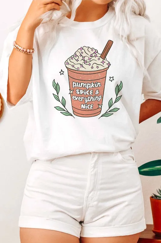 PUMPKIN SPICE & EVERYTHING NICE GRAPHIC TEE