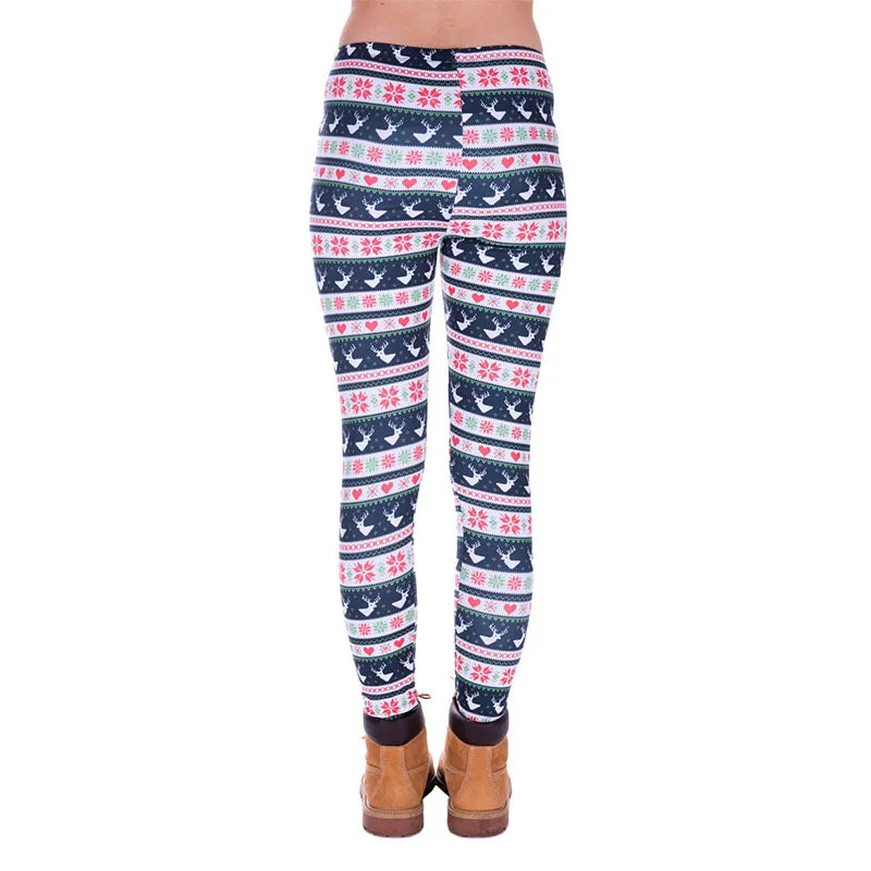 Regular Leggings (8-14 UK Size) - Winter Deer