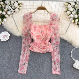 Serene Floral Blouse