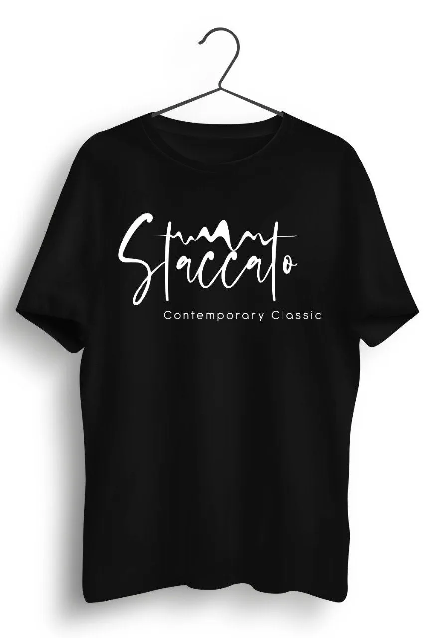 Staccato Logo Black Tshirt