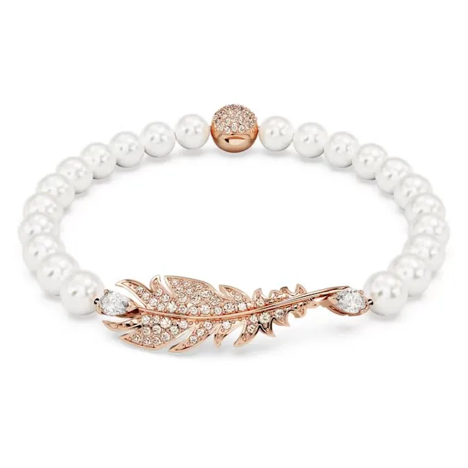 Swarovski Idyllia Crystal Pearl Rose Gold Bracelet 5663480