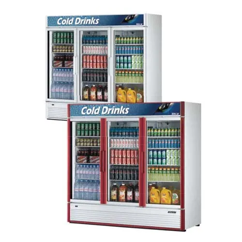 Turbo Air (TGM-72SD-N) 78" Wide Super Deluxe Reach-In Refrigerator featuring Three Glass Doors