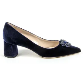 V 1969 Italia Womens Pump 3109244 VELLUTO BLU ROYAL