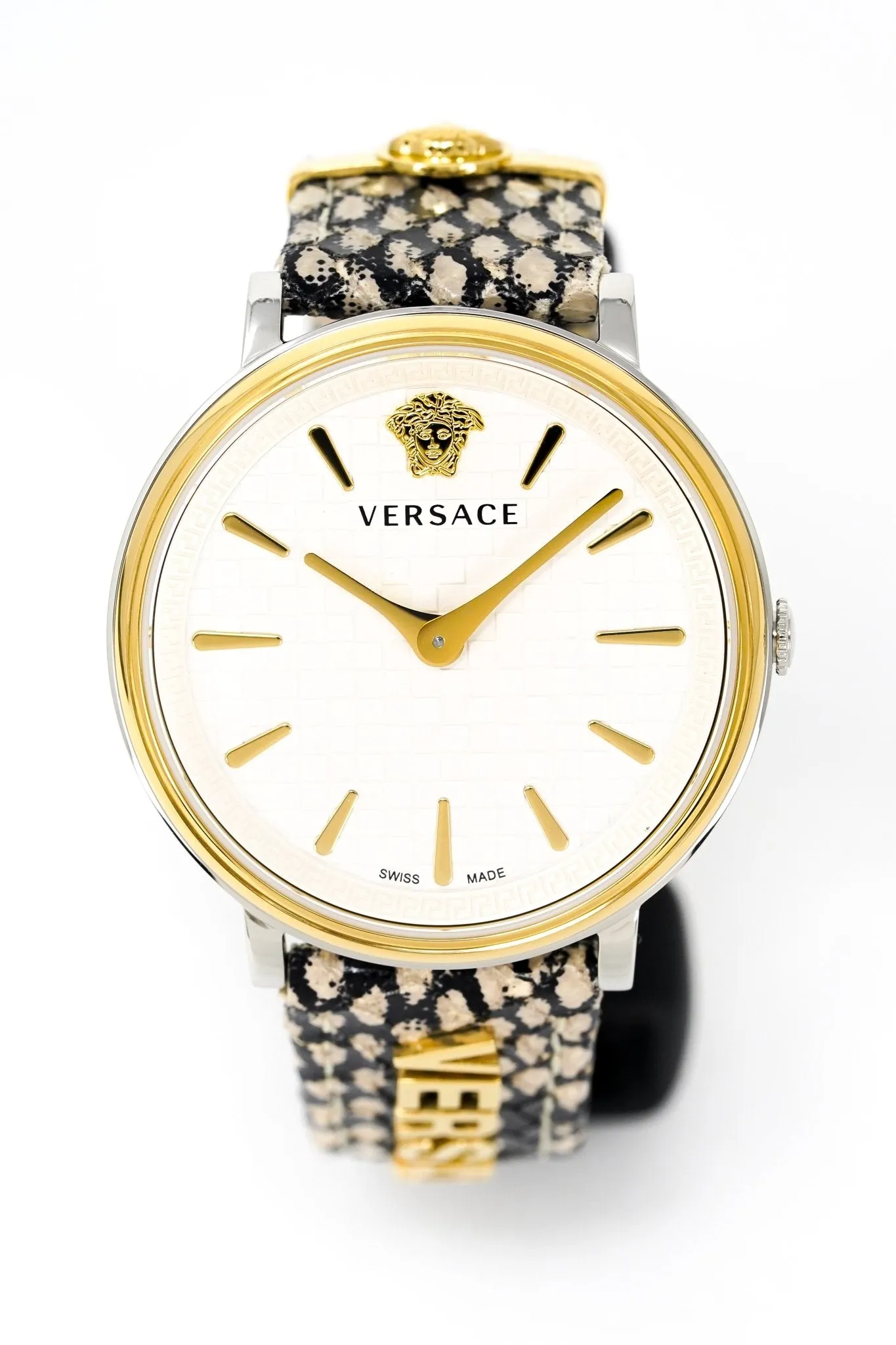 Versace Ladies Watch V-Circle 38mm White Grey VE8104422