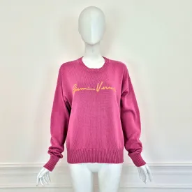 Versace | Maglione in cotone rosa