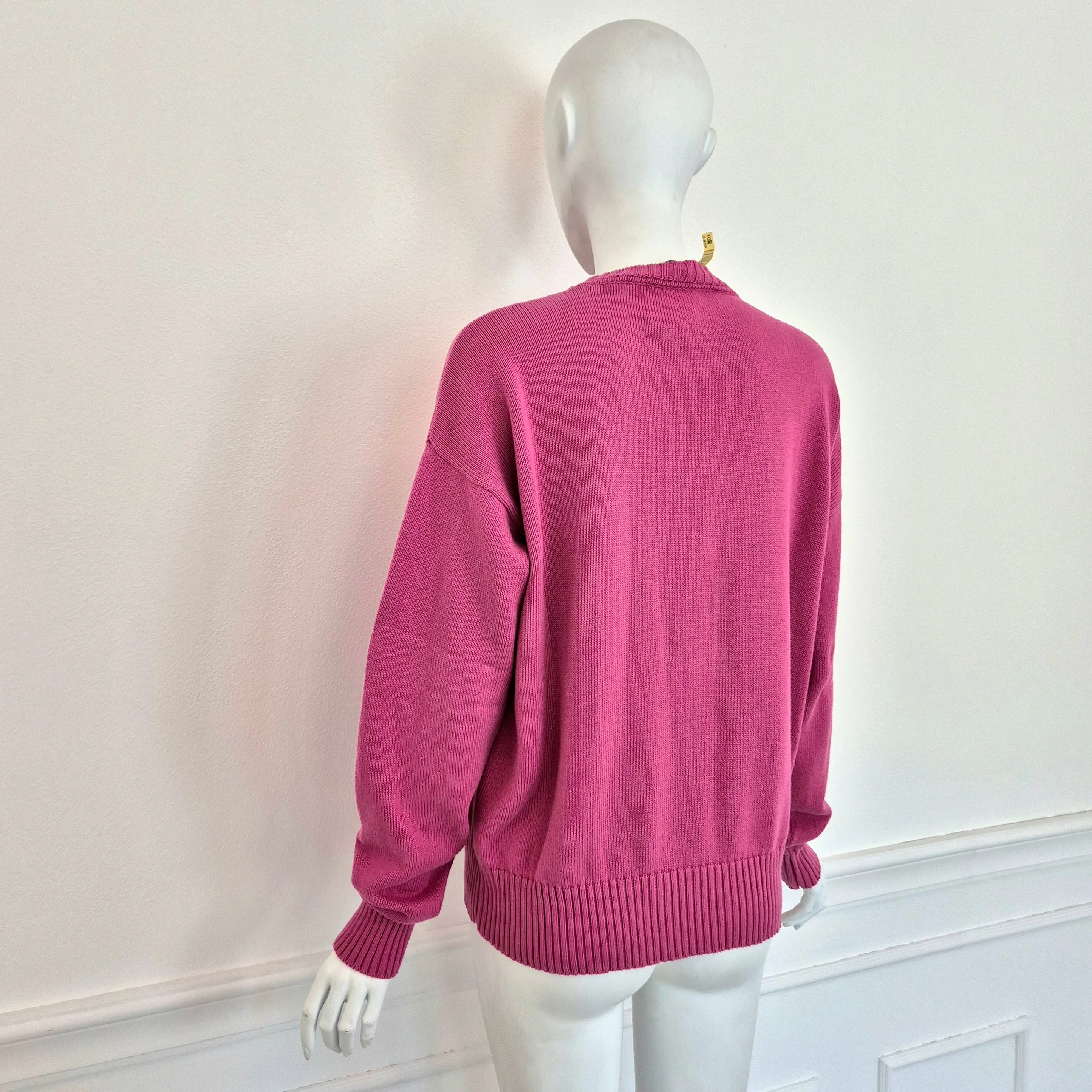 Versace | Maglione in cotone rosa