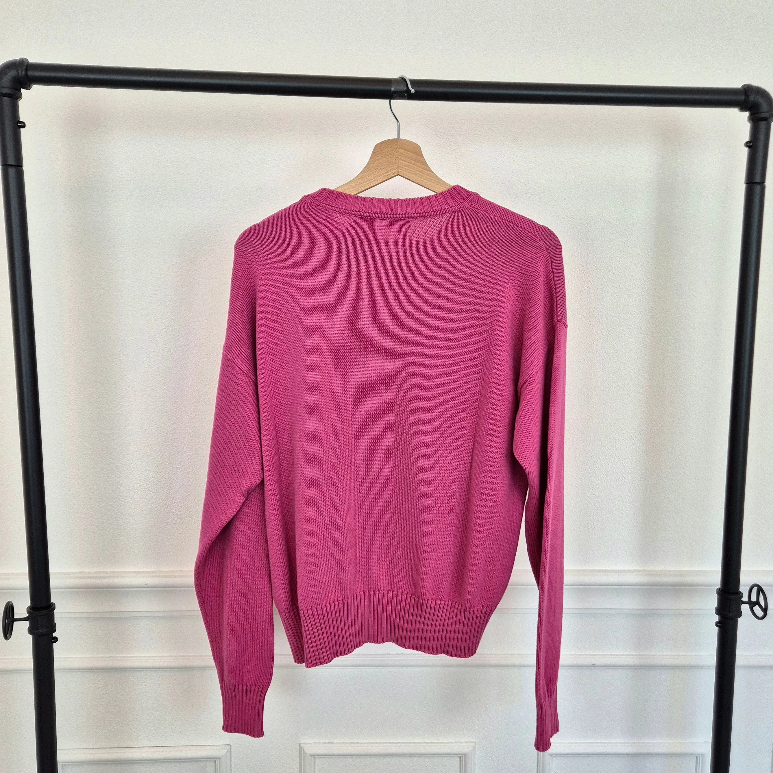 Versace | Maglione in cotone rosa