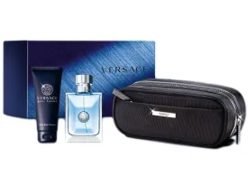 Versace Pour Homme EDT Men Set (100ml   Shampoo   Pouch)