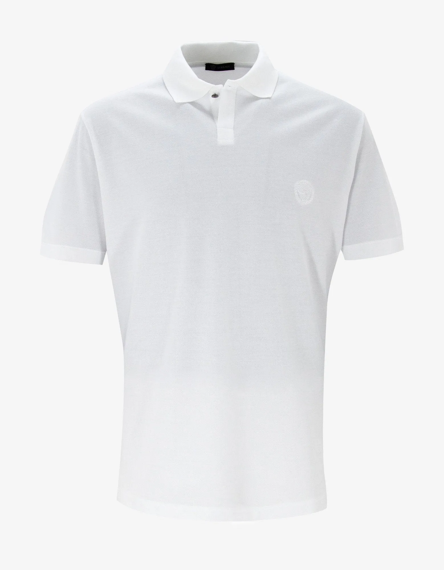 White Medusa Crest Polo T-Shirt